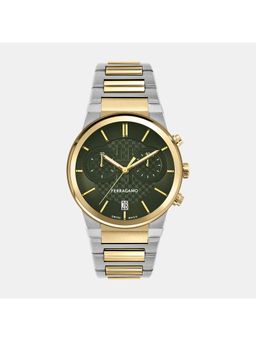 Ferragamo - Men Green Chronograph Stainless Steel Watch Sfme01223 (M)