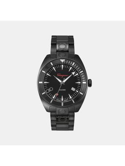 Ferragamo - Men Quartz Black Dial Analog Stainless Steel Watch Sfmg00721 (M)