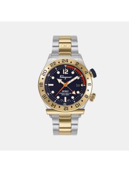 Ferragamo - Men Quartz Blue Dial Analog Stainless Steel Watch Sfmz00522 (M)