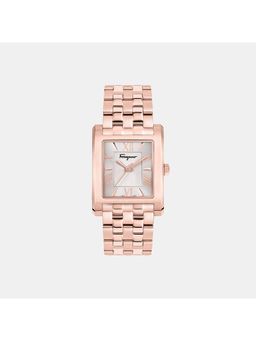 Ferragamo - Men Quartz Silver Dial Analog Stainless Steel Watch Sfrs00222 (M)