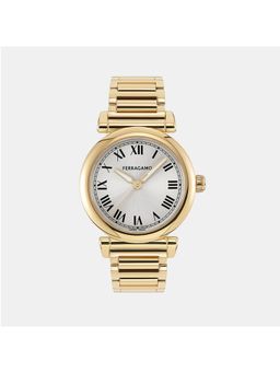 Ferragamo - Women Quartz White-Silver Dial Analog Stainless Steel Watch Sfs000524 (M)