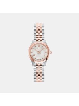 Ferragamo - Women Quartz White-Silver Dial Analog Stainless Steel Watch Sfsa00224 (M)