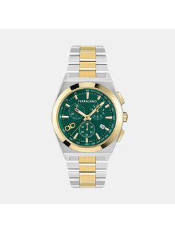 Ferragamo - Men Quartz Green Dial Chronograph Stainless Steel Watch Sfva00424 (M)