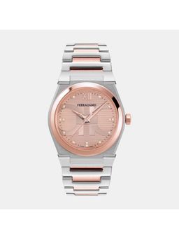 Ferragamo - Quartz Men Rose Gold-Tone Analog Stainless Steel Watch Sfyf01223 (M)