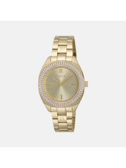 Furla - Women Quartz Gold Dial Analog Polished Watch Ww00038003L2 (M)