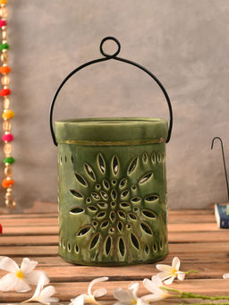 The 7 Dekor - Flower Cut Olive Big Lantern