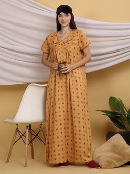 Sweet Dreams - Yellow Women Printed Night Dress