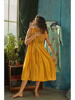 THE RIGHT CUT - Mustard Sweet Pea Dress/Kurta