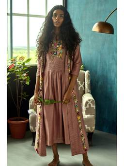 THE RIGHT CUT - Pink Veronica Kurta With Jacket