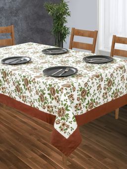 SHADES OF LIFE - New Brown Rose With Plain Bordercenter Table Cover