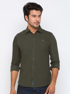 Brown Regular Fit Men's Long Sleeves T-Shirt by Being Human Clothing main image 1