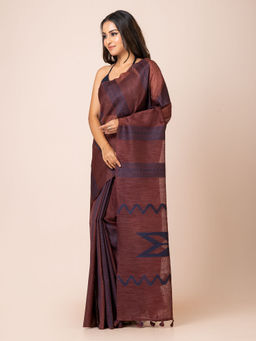 KAVVYA - Women Maroon Printed Saree