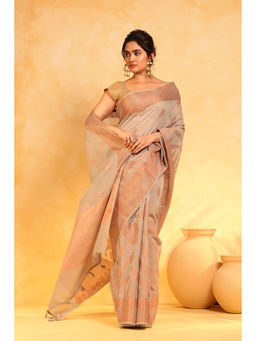 KAVVYA - Women Gold Woven Saree