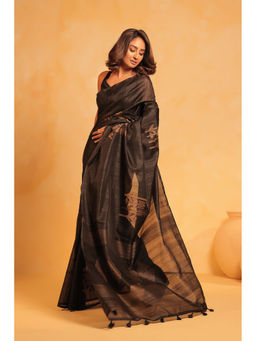 KAVVYA - Women Brown Woven Saree