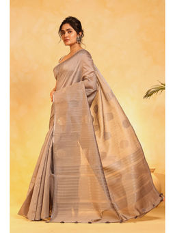 KAVVYA - Women Beige Woven Saree