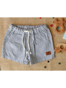 Yellow Rabbit - Boys Grey Solid Shorts
