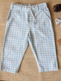 Yellow Rabbit - Boys Blue Checks Trouser