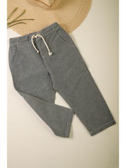 Yellow Rabbit - Boys Grey Stripes Trouser
