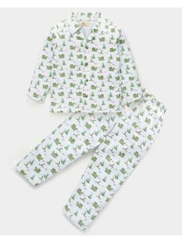 BLUSHES - Crocodile Printed Coordinating Shirt & Pyjama