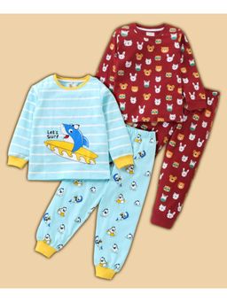 BLUSHES - Animal & Shark Printed T-shirt & Joggers (Set of 2)