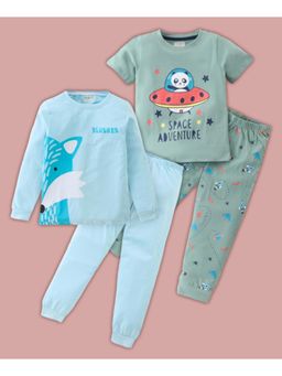 BLUSHES - Fox & Space Printed T-shirt & Joggers (Set of 2)