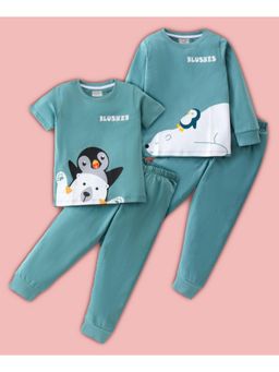 BLUSHES - Penguins Printed T-shirt & Joggers (Set of 2)
