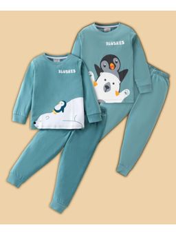 BLUSHES - Baby Penguin & Penguin Printed T-shirt & Joggers (Set of 2)