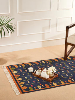 Fabindia - Blue Cotton Dhurrie