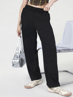 Bewakoof - Women's Jet Black Track Pant