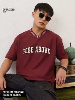 The Souled Store - Textured League Men Oversized T-Shirt