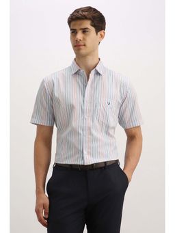 Allen Solly - Men Multi Stripe Half Sleeves Formal Shirt