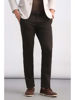 Allen Solly - Men Black Solid Casual Trousers