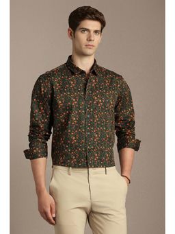 Louis Philippe - Men Green Slim Fit Full Sleeves Casual Shirt