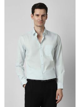 Peter England - Men Light Green Slim Fit Shirt