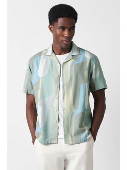 Van Heusen - Men Multi Relaxed Fit Printed Half Sleeves Shirt