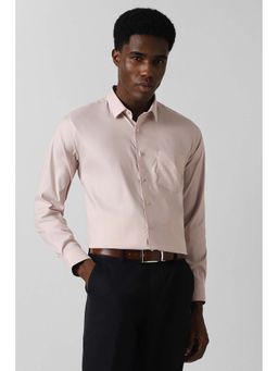 Van Heusen - Men Nude Slim Fit Stripe Full Sleeves Formal Shirt
