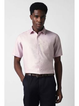 Van Heusen - Men Pink Print Half Sleeves Formal Shirt