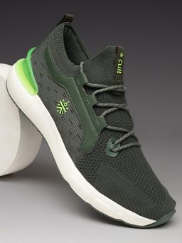 CULT - Men Motive Running Shoes - Bottle Green
