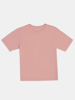 Jockey Juniors - RG02 Girl Super Combed Cotton Solid Short Sleeve T-Shirt-Mellow Rose