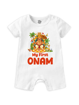 Baby Buzz - Kids My First Onam English Graphic Cotton Romper