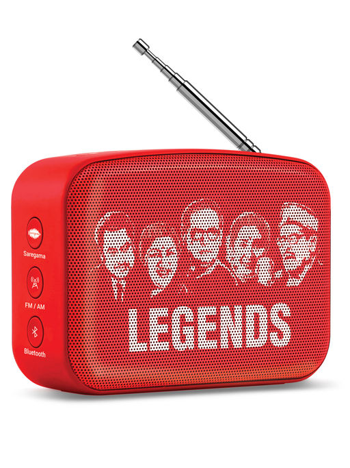 Saregama Carvaan Mini 2.0 Bengali- Music player with Bluetooth/ FM/AM/AUX (Sunset red)