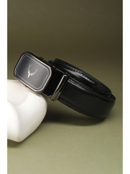 Allen Solly - Men Black Textured Casual Belt