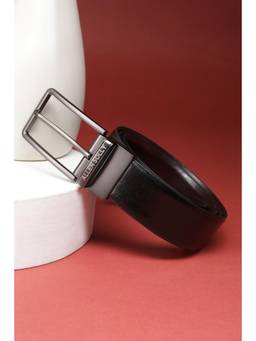 Allen Solly - Men Black Textured Formal Belt