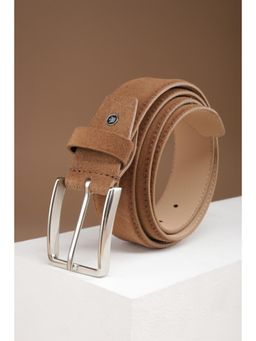Louis Philippe - Men Brown Solid Leather Casual Belt