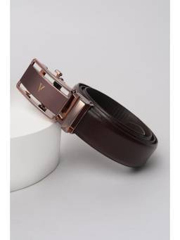 Van Heusen - Men Brown Textured Formal Belt