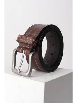Van Heusen - Men Brown Textured Casual Belt