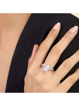 Isharya - Luxe Solitaire Promise Open Ring