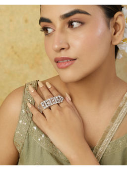 Indinoor - White Ralina Zircon Ring