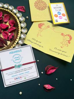 PAYA - Lucky Color Healing Zodiac Rakhi - Aquarius