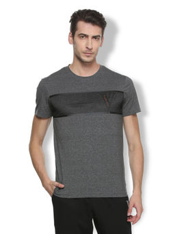 Van Heusen Innerwear - Men Laser Mesh Panel & Crew Neck T-Shirt - Grey